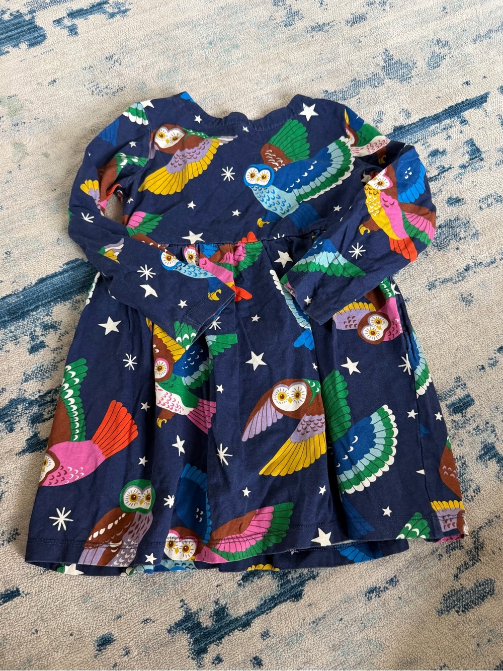Mini Boden Owl Print Dress 3-4 Years - Picture 5 of 6